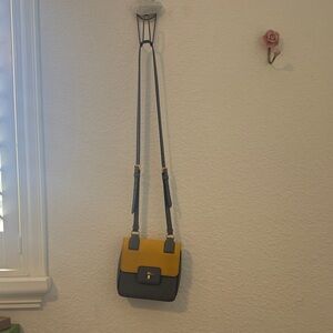 Prada Yellow and Gray Crossbody Bag